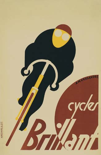 CYCLES BRILLANT. 1925. 46x30 inches. Hachard, Paris.